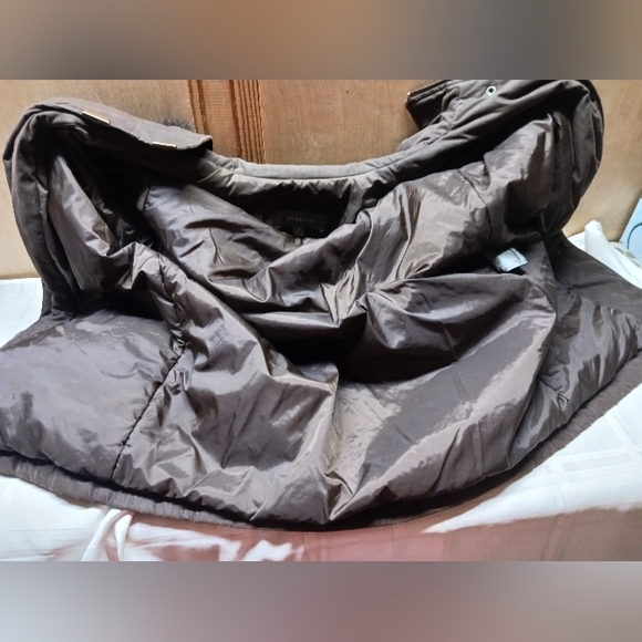 Liz Claiborne Winter Jacket/ Size S/ Detachable hood, zip & snap closure/ Brown - Picture 5 of 11